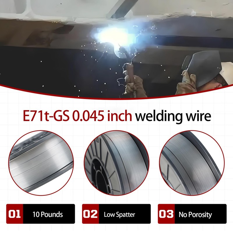 findmall E71T-GS Gasless-Flux Core Wire Welding wire 0.045 Inch (1.2