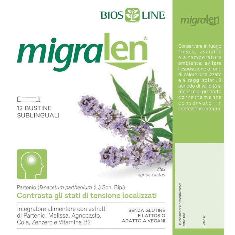 Migralen Natural Remedy Against Headaches 12 Sachets