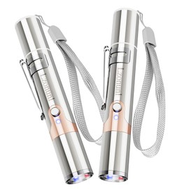 Lzonunl Cat Toy, 2 Pieces USB Rechargeable, Long Range 5 Modes, Interactive Kitten Cat Mouse Toy for Indoor Cat and Dog Chase Play