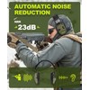 ZOHAN UPGRATED EM054 Electronic Shooting Ear Protection with 5 Replaceable