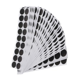 Pack of 900 Shooting Target Pasters Round Target Stickers, Target Sticker Practical Patches Paper Patch Multicolored Handy Installation Training Prop , black