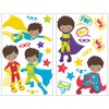 23 Piece Super Heroes Wall Tattoo Set for Child's Bedroom