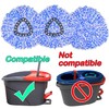 6 Pack Mop Head Replacement Compatible for vileda Triangle Swivel