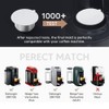 REUSABLE COFFEE CAPSULE Reusable Refillable Pod, 100PCS Foil Seal New