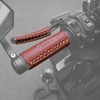 Leather Motorcycle Handlebar Grip Covers, No Fringe Brake Clutch Covers