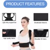 Thoquene Straight Back Straightener with Waist Support Belt Set, Back