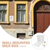 Box Milk Crate Front Porch Holder for Packages Milk Container