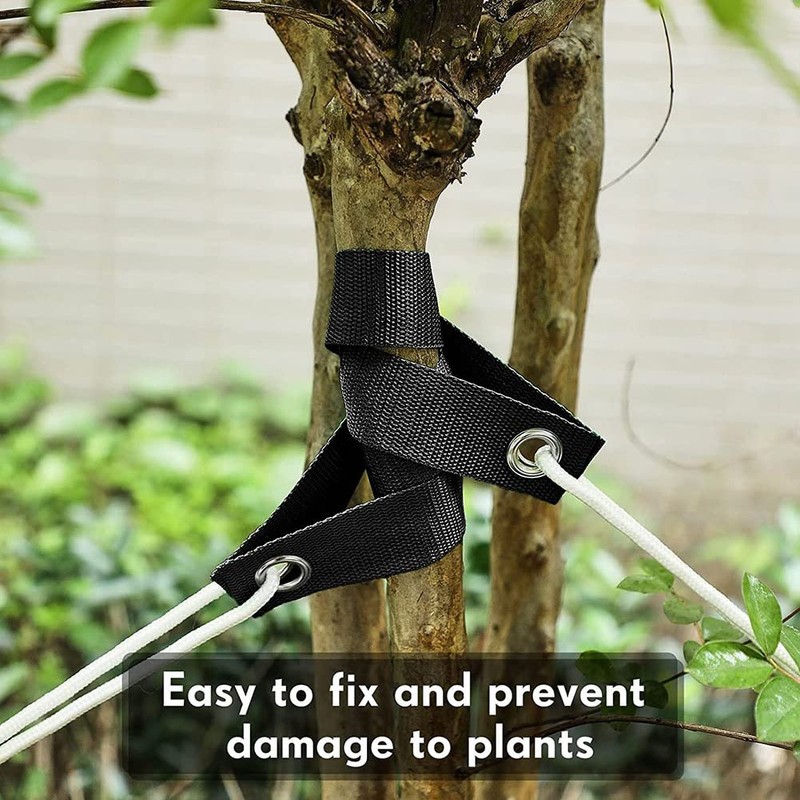 Peakloong 32Pcs 15.74 inch Tree Straps for Staking with Grommet