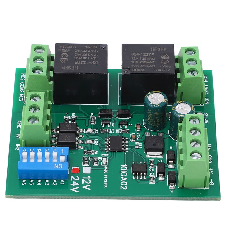 Relay Module 2 Channel RS485 Control Board Switch Controller DC