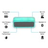 iLive Rectangle Cushion Color Changing Bluetooth Speaker Turquoise