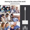 ELITEED 3in1 Lighting to 3.5mm,Headphone Adapter for iPhone, Dual Earphone