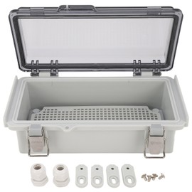 7.9x3.9x2.8 Inch Outdoor Electrical Box IP67 Waterproof Plastic Electrical Junction Box with Transparent Cover
