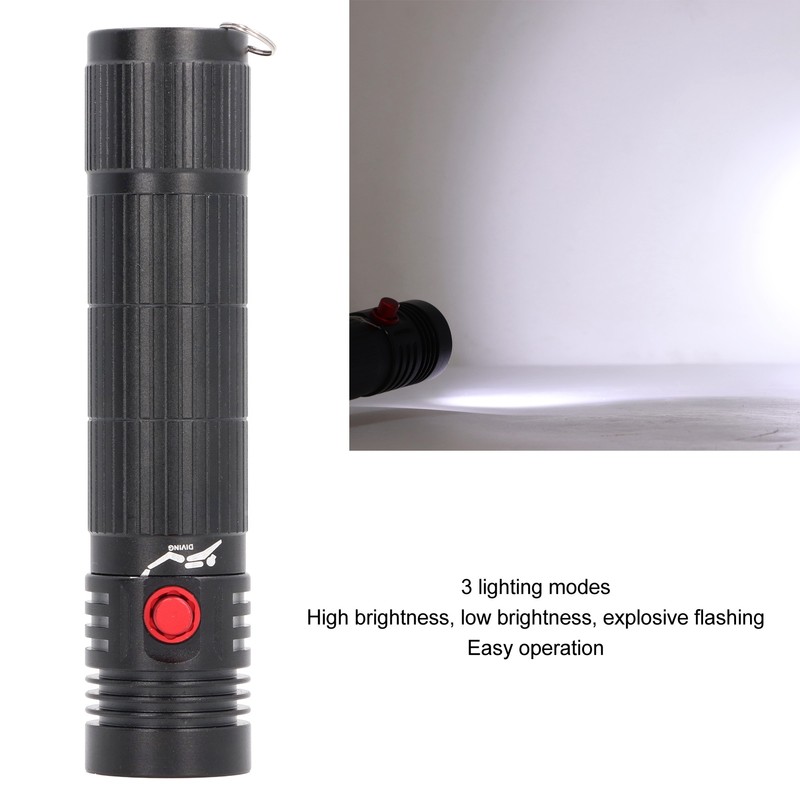 5000LM Diving Light LED Dive Flashlight 3 Lighting Modes Underwater