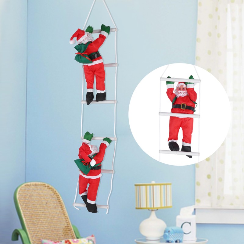 Climbing Santa Claus Toy Christmas Tree Indoor/Outdoor Hanging Ornament Decoration