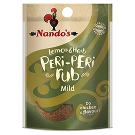Nando's Limón y zacate Peri Peri Rub Suave (25 g) – Paquete de 6