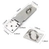Door Locks Hasp Latch, 5 Inch Stainless Steel Safety Packlock