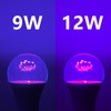 FAGUANGAO LED Black Light Bulb,9W(75Watt Equivalent) A19 UV Blacklight Bulb,120V,UVA