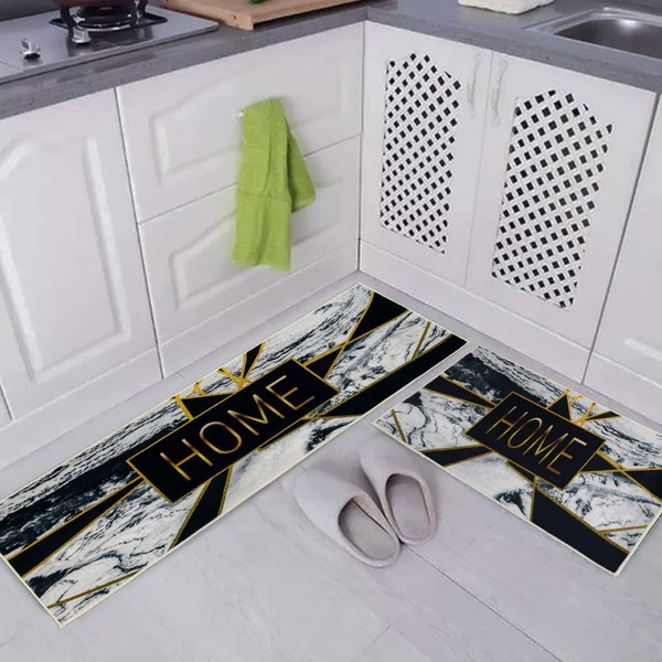 Ilios Innova Tapete de Cocina baño Antideslizante de Dos Piezas Impermeable facil de Limpiar (Home)