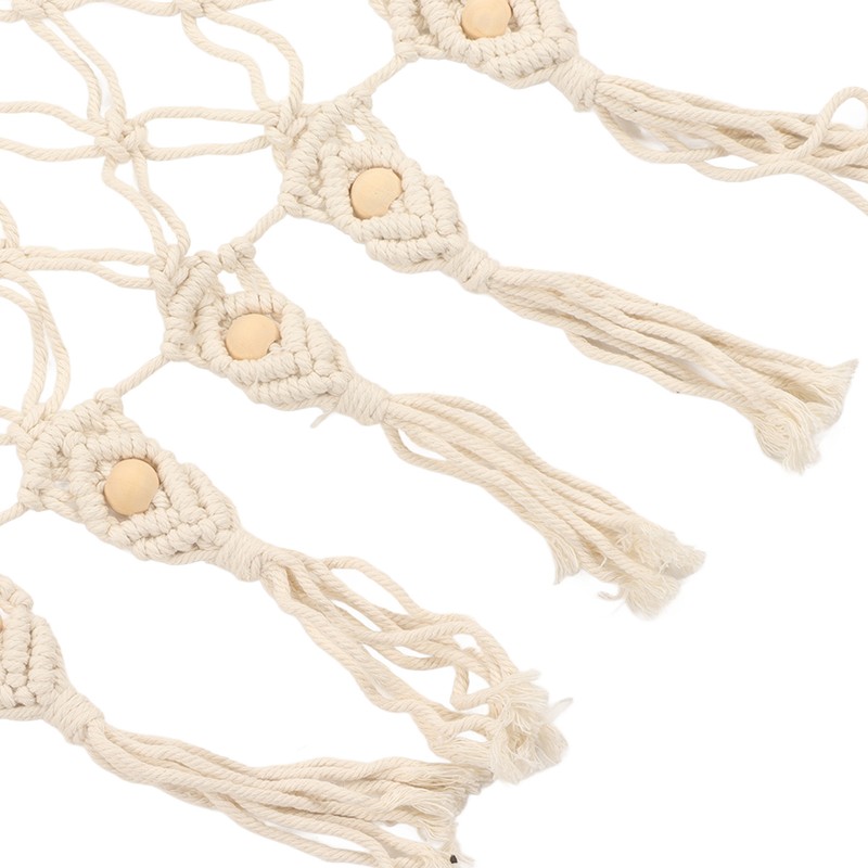 Stuffed Animal Hammock Hand Knitted Bohemian Style Cotton Rope Widely