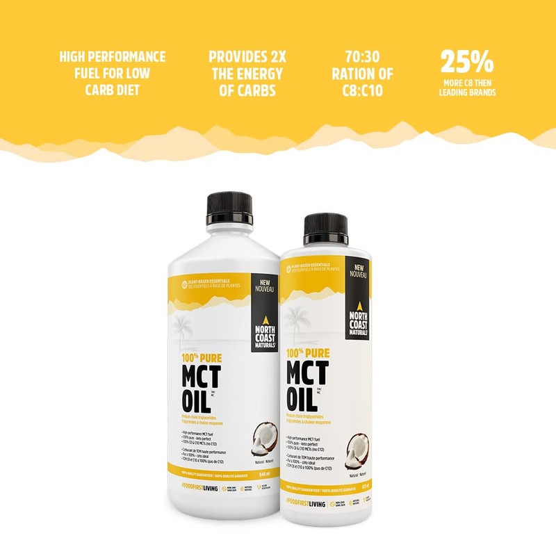 North Coast Naturals 100% Pure MCT Oil – Isolated from