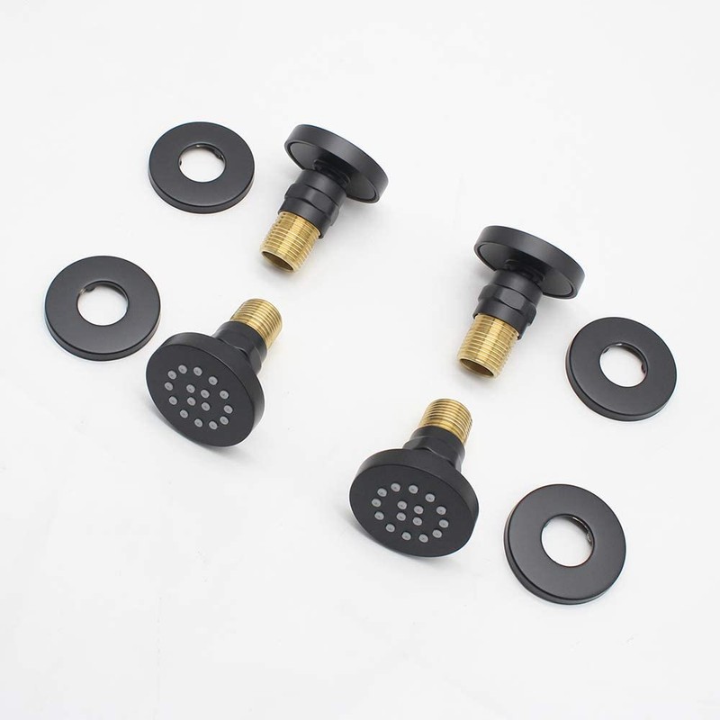 HOMEDEC 2inch Round Brass Showerhead Shower Jet Massage Spa Body