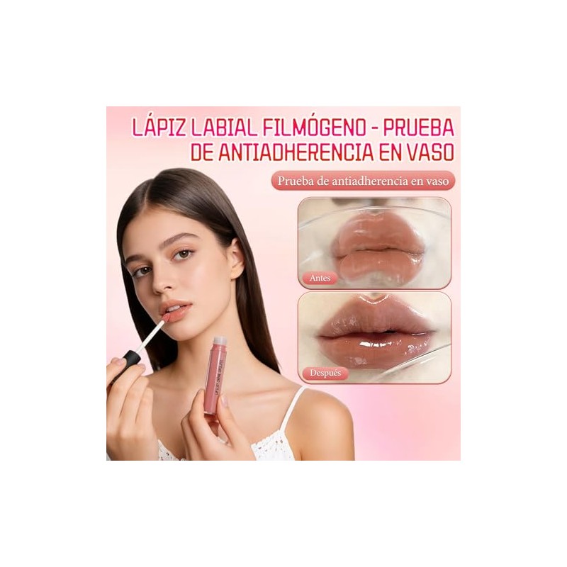 SINYI Lápiz Labial Hidratante con Acabado Brillante，Lápiz Labial Líquido De
