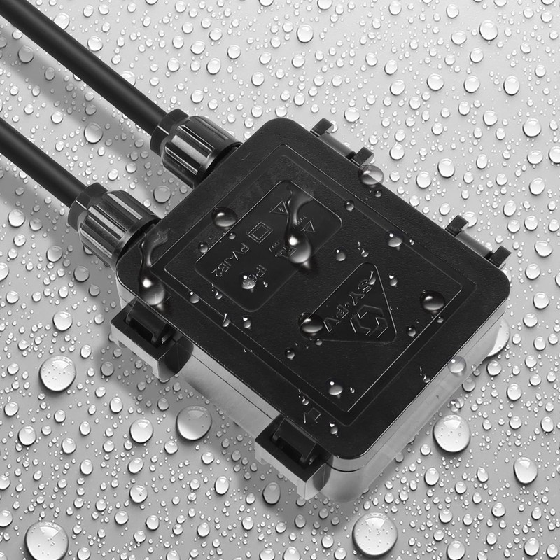 PNGKNYOCN Solar Junction Box PV Connector，IP67 Waterproof Solar Junction Box