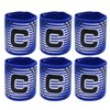 Hosifiy 6pcs Football Captain Armband, Blue Elastic Football Captain Armband