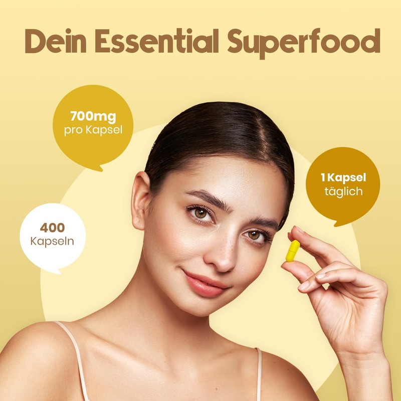 Turmeric Capsules High Dose - 400 Capsules (13 Months) with