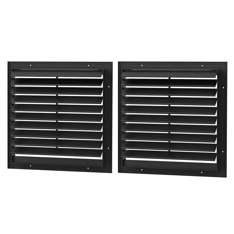 AIWFL 20 Inch Aluminum Automatic Gravity Shutter Louver Vent, 2