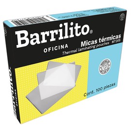 Barrilito Mica Térmica rígida 100 x 145mm 8 mil, 100pz. MT205