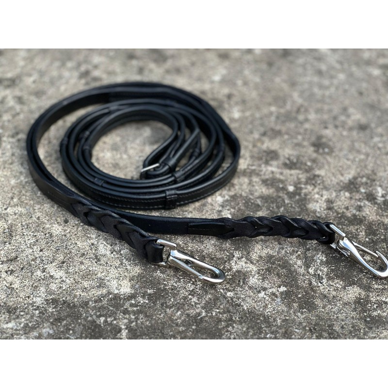 Equipride Leather Reins For Working Hunter Bridle with Quick Release