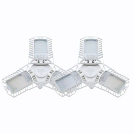 Surgebulb - LED Garage Lightning, Super Bright, Easy Fitting Socket, Energy Save, Long-Lifespan, Indoor/Outdoor, Aluminum Frame, 60 Watt - 2Pack