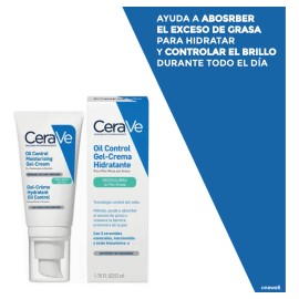 Cerave Oil Control Gel Crema Hidratante Piel Grasa/sebo 52ml Grasa Día/noche