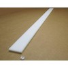 White HDPE (High Density Polyethylene) Rectangular Bar .500" (1/2") x