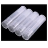 JZK 50 x Transparent Clear Plastic Lip Balm Empty Container
