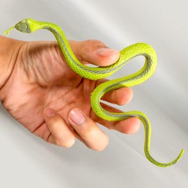 Haconba 24 Pack 13 Inch Plastic Snakes Realistic Assorted Colorful Fake Snakes Toys for Prank Props