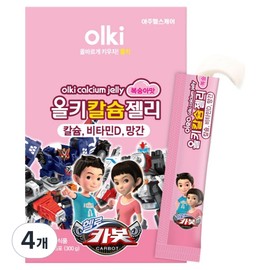 Allkey Calcium Jelly Peach Flavor 15p, 300g, 4 pieces / 올키 칼슘젤리 복숭아맛 15p, 300g, 4개