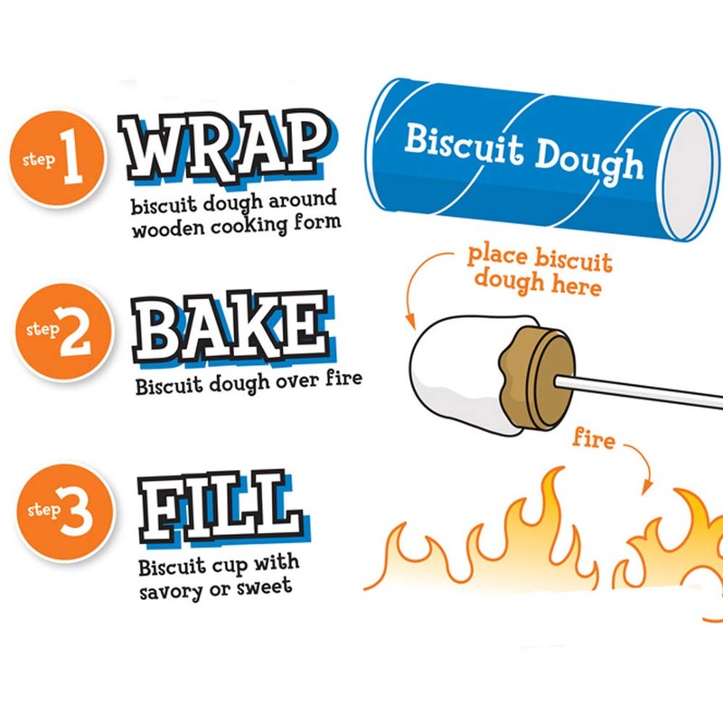 Wolf’em Marshmallow Roasting Stick (set of 2) - Multiple Attachments