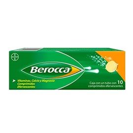 Berocca Multivitamínico, Vitamina C, Minerales y Vitaminas del Complejo B que Contribuyen al Rendimiento Mental y Fisio, 10 Comprimidos