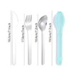 ZHUNIPINGAN Travel Cutlery Set with Case Portable Silverware Utensils Set,ABS