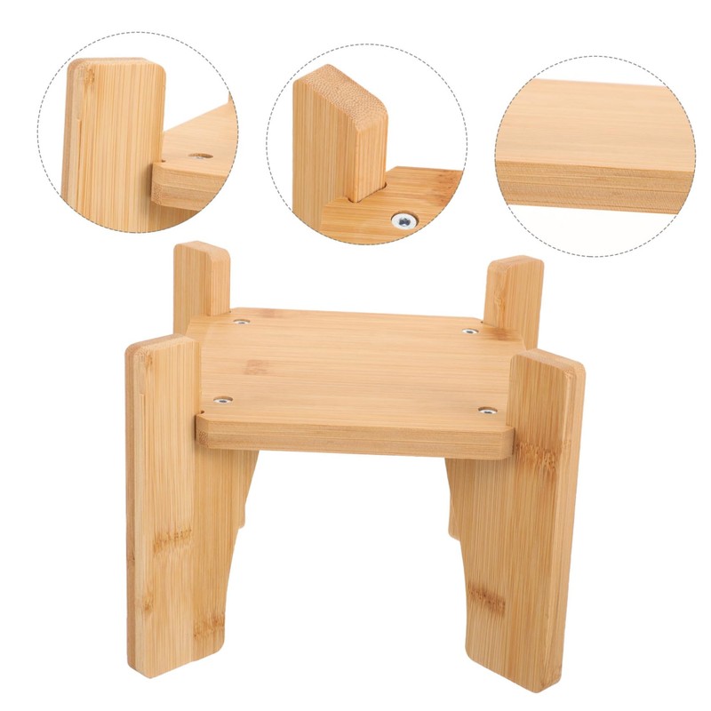Mobestech Wooden Beverage Dispenser Stand Multi Functional Square Holder for