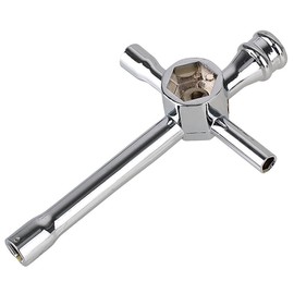 2pcs Hobbypark Aluminum Cross Wrenches Sleeve 4/5/5.5/7mm 8mm 10mm 12mm 17mm Glow Plug Socket Hex Driver Hexagon Spanner Wheel Repair Tools for RC Car