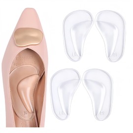 Arch Support for Foots, 2/3 Pairs, Shock Absorption, Protection Pad, Standing Work, Running, Climbing, Standing Work, Sports, Unisex, Approx. 0.3 inches (7.5 mm) Thick, Translucent)