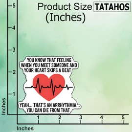 (3Pcs) Funny Medical Heart Stickers Medical Quote Nurse Healthcare Worker Appreciation Nursing School Graduation Gifts Waterproof Vinyl Decal Kindle Water Bottle Bumper Car Hard Hat Phone Laptop 3x2.8