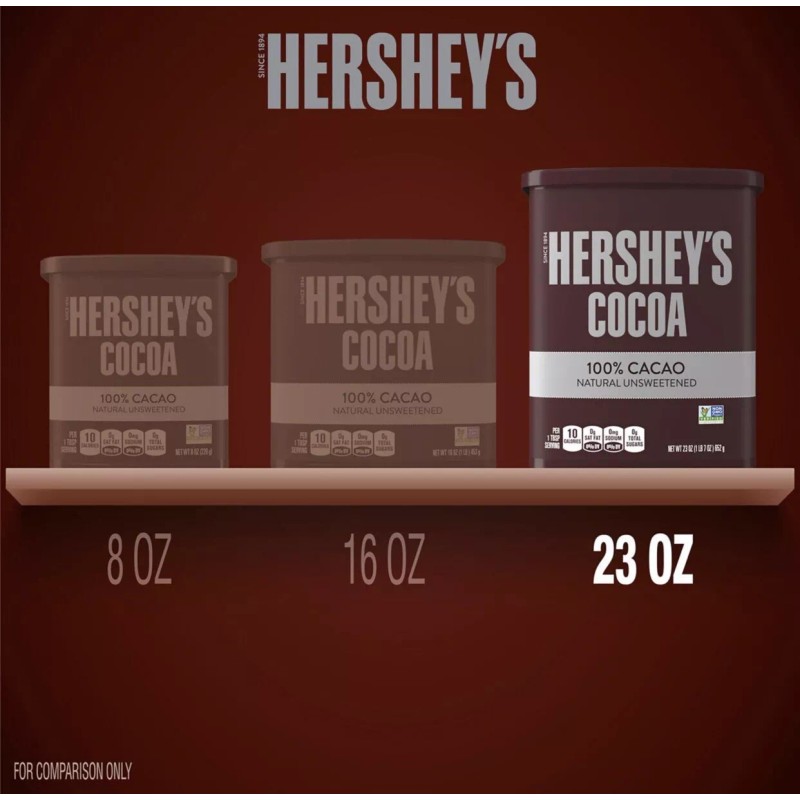 Stephen's Gourmet *2 PK*Hershey’s Natural Unsweetened Cocoa~Gluten Free (23 oz.