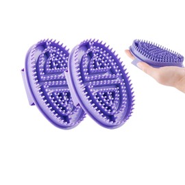 Meridian Pressure Brush Body Relaxation Massage Comb Essential Oil Brush Body Scrubber Bath Body Brushes SPA Massager Device, for Meridian Scalp Full Body Relaxation Massage (2 Pcs) (Blue)