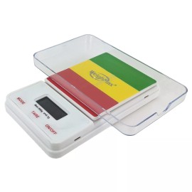 WeighMax Ninja Digital Pocket Scale, 800g x 0.1g Precision, Choose Your Color - Rasta (RA-800)