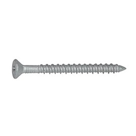 CONFAST 1/4" x 2-3/4" Concrete Screws 410 Stainless Steel Phillips Flat Countersunk with Concrete Drill Bit for Anchoring to Masonry, Block or Brick (50 per Box)