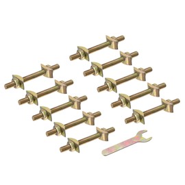 sourcing map Countertop Connector, 5/16" x 3-1/2" Desktop Fastener Furniture Connecting Kit Used to Connect Table top Bed Butcher Block Countertops 10Pcs